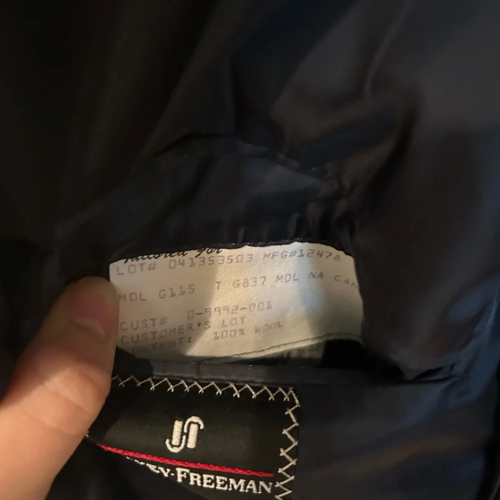 Hickey Freeman for‎ Nordstrom Black Pinstripe Men’s Blazer Suit Coat Wool 41L